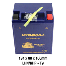 Load image into Gallery viewer, DYNAVOLT MG14L-A2-C BATTERY 12V AGM Nano Gel 14Ah