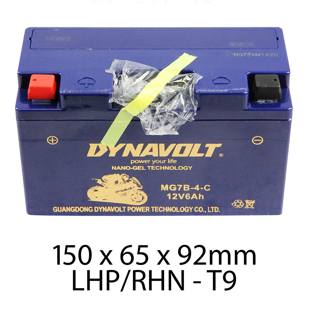 DYNAVOLT MG7B-4-C BATTERY 12V AGM FA Nano Gel 6Ah