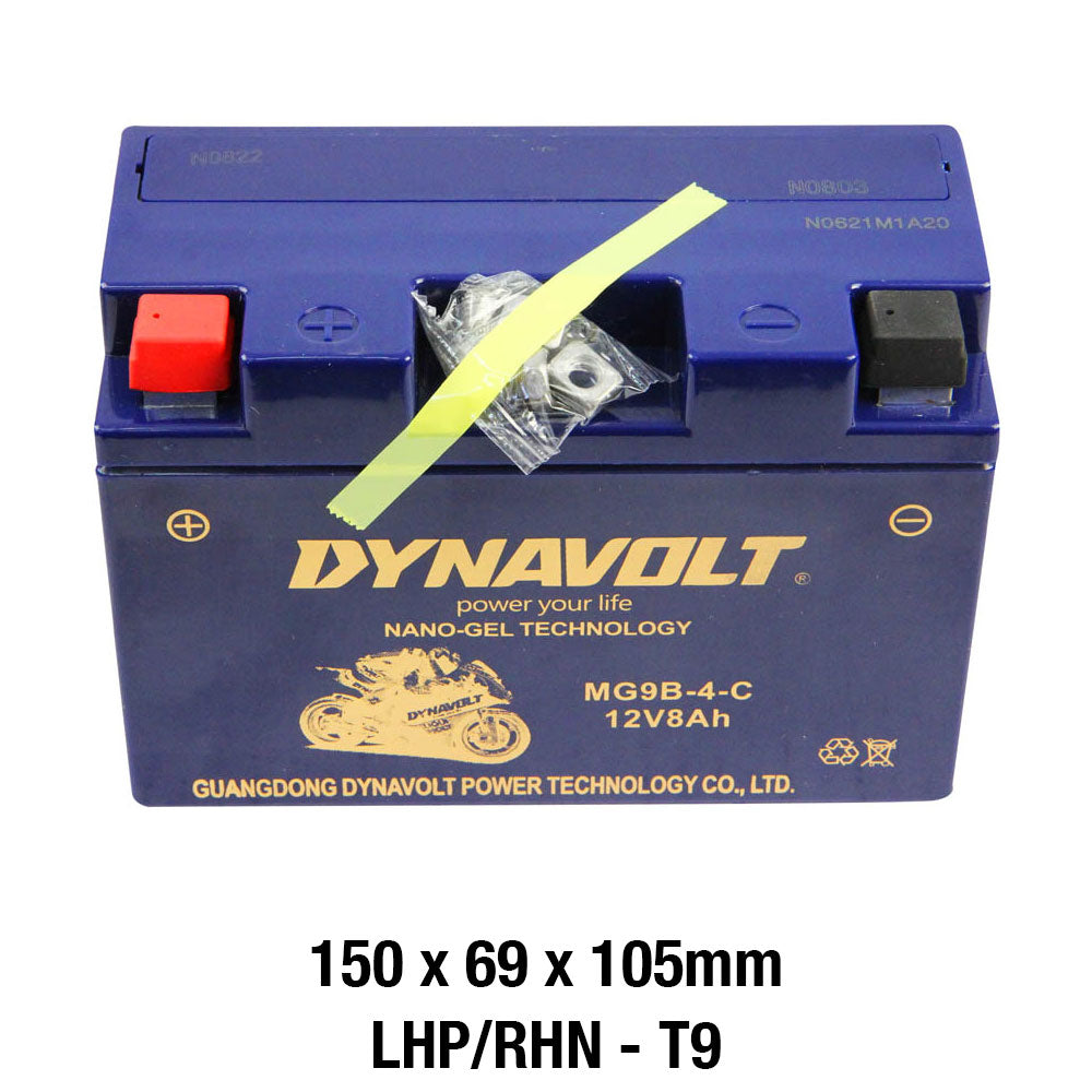 DYNAVOLT MG9B-4-C BATTERY 12V AGM FA Nano Gel 8Ah