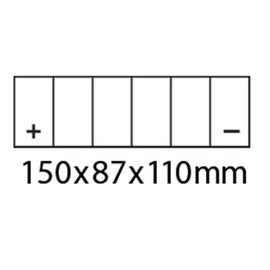 DYNAVOLT MG14ZS-C BATTERY 12V AGM FA Nano Gel 12Ah