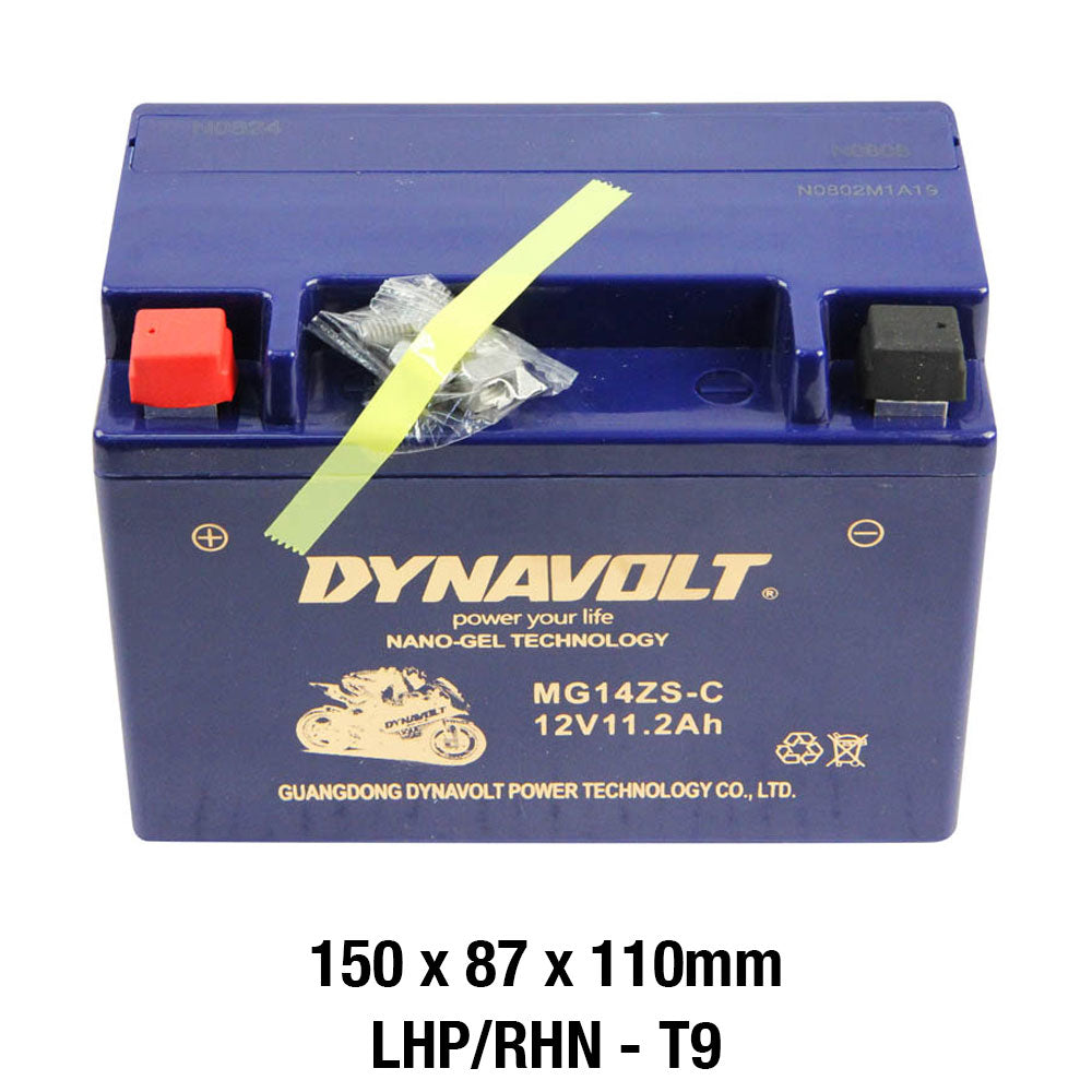 DYNAVOLT MG14ZS-C BATTERY 12V AGM FA Nano Gel 12Ah