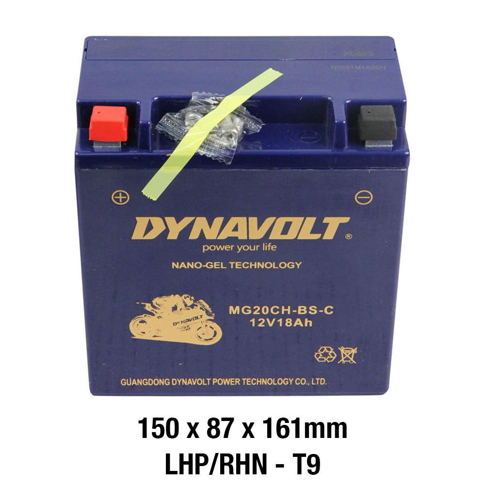 DYNAVOLT MG20CH-BS-C BATTERY 12V AGM FA Nano Gel 18Ah
