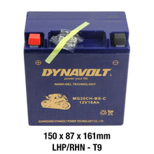 Load image into Gallery viewer, DYNAVOLT MG20CH-BS-C BATTERY 12V AGM FA Nano Gel 18Ah