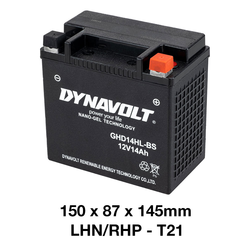 DYNAVOLT GHD14HL-BS BATTERY 12V AGM FA Nano Gel 14Ah