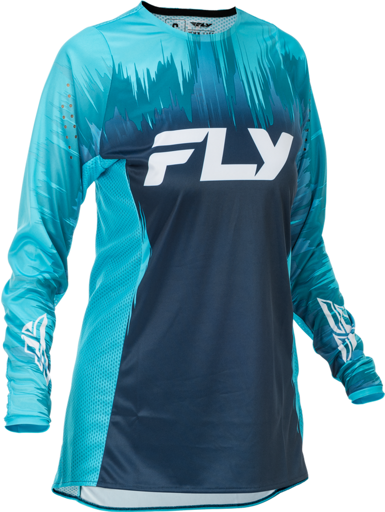 Fly Racing 2026 Women's Lite MX Jersey - Aqua/Navy/White