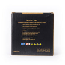 Load image into Gallery viewer, MOTOCELL LITHIUM GOLD MLG01 BATTERY 24WH LiFePO4