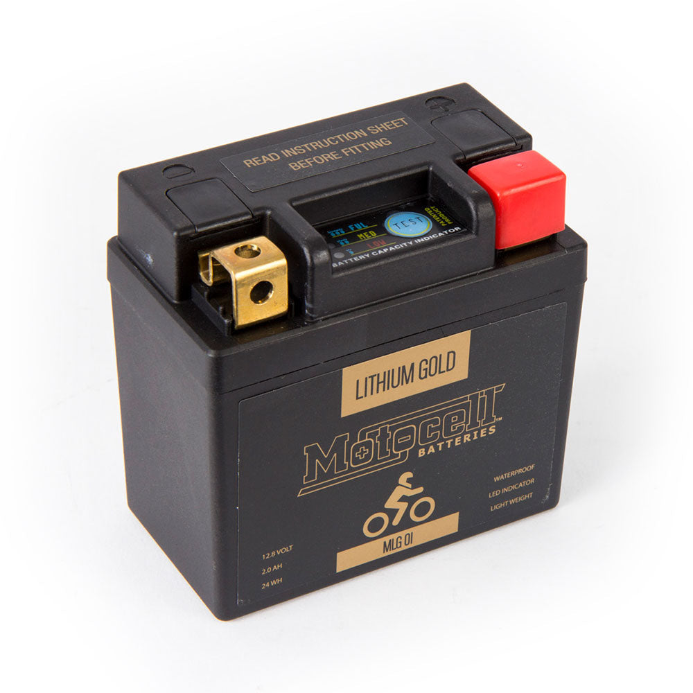 MOTOCELL LITHIUM GOLD MLG01 BATTERY 24WH LiFePO4