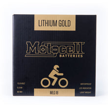 Load image into Gallery viewer, MOTOCELL LITHIUM GOLD MLG18 BATTERY 60WH LiFePO4
