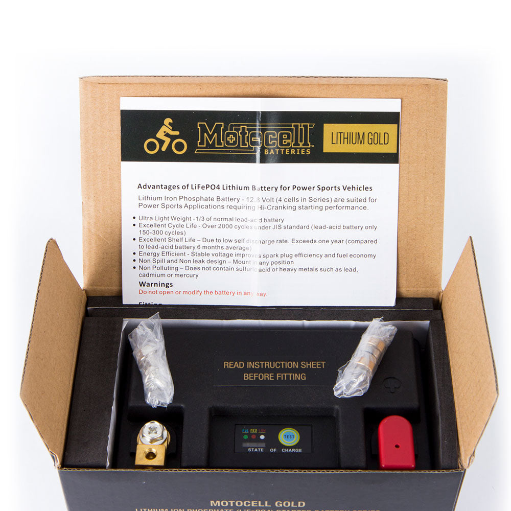 MOTOCELL LITHIUM GOLD MLG18L BATTERY 60WH LiFePO4