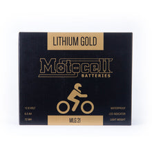 Load image into Gallery viewer, MOTOCELL LITHIUM GOLD MLG21 BATTERY 72WH LiFePO4