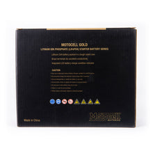 Load image into Gallery viewer, MOTOCELL LITHIUM GOLD MLG21 BATTERY 72WH LiFePO4
