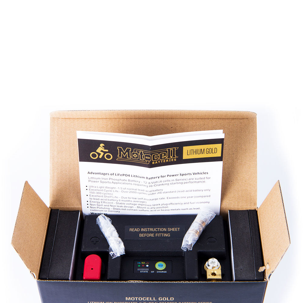 MOTOCELL LITHIUM GOLD MLG21 BATTERY 72WH LiFePO4