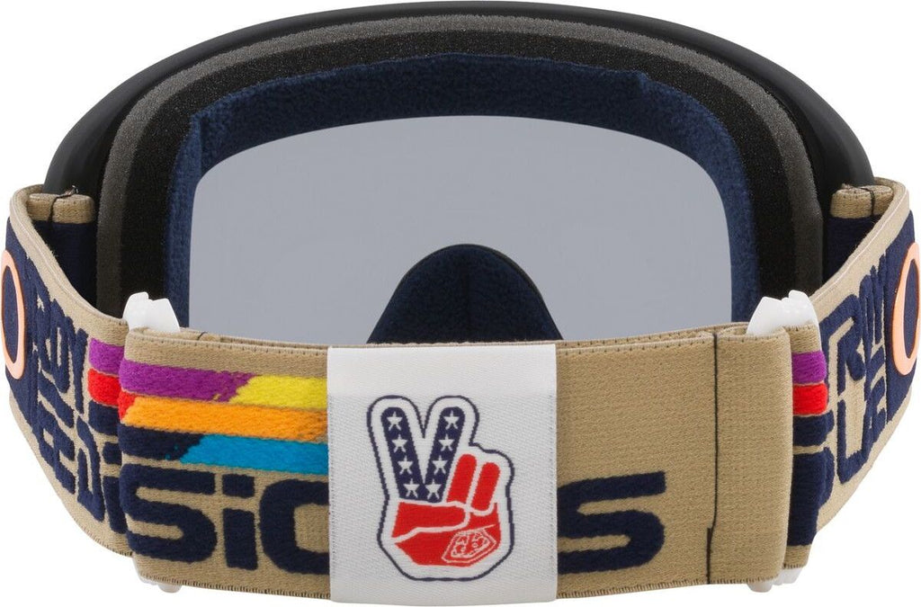 Oakley O Frame 2.0 Pro MTB Troy Lee Designs Futuro Goggles With Light Grey Lens