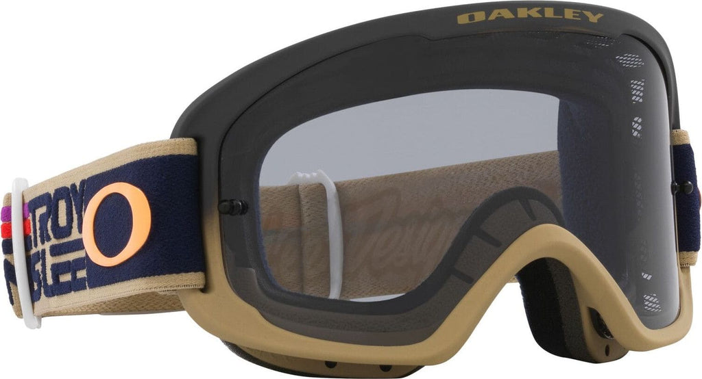 Oakley O Frame 2.0 Pro MTB Troy Lee Designs Futuro Goggles With Light Grey Lens