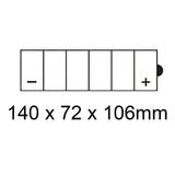 ROADSTAR 12N6.5A-3B BATTERY 12V Standard Series