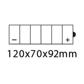 ROADSTAR CB4L-B BATTERY 12V Heavy Duty Series