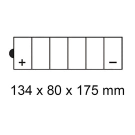 ROADSTAR CB12C-A BATTERY 12V Heavy Duty Series  13Ah    [ALT FOR 12N-12C4-A2]