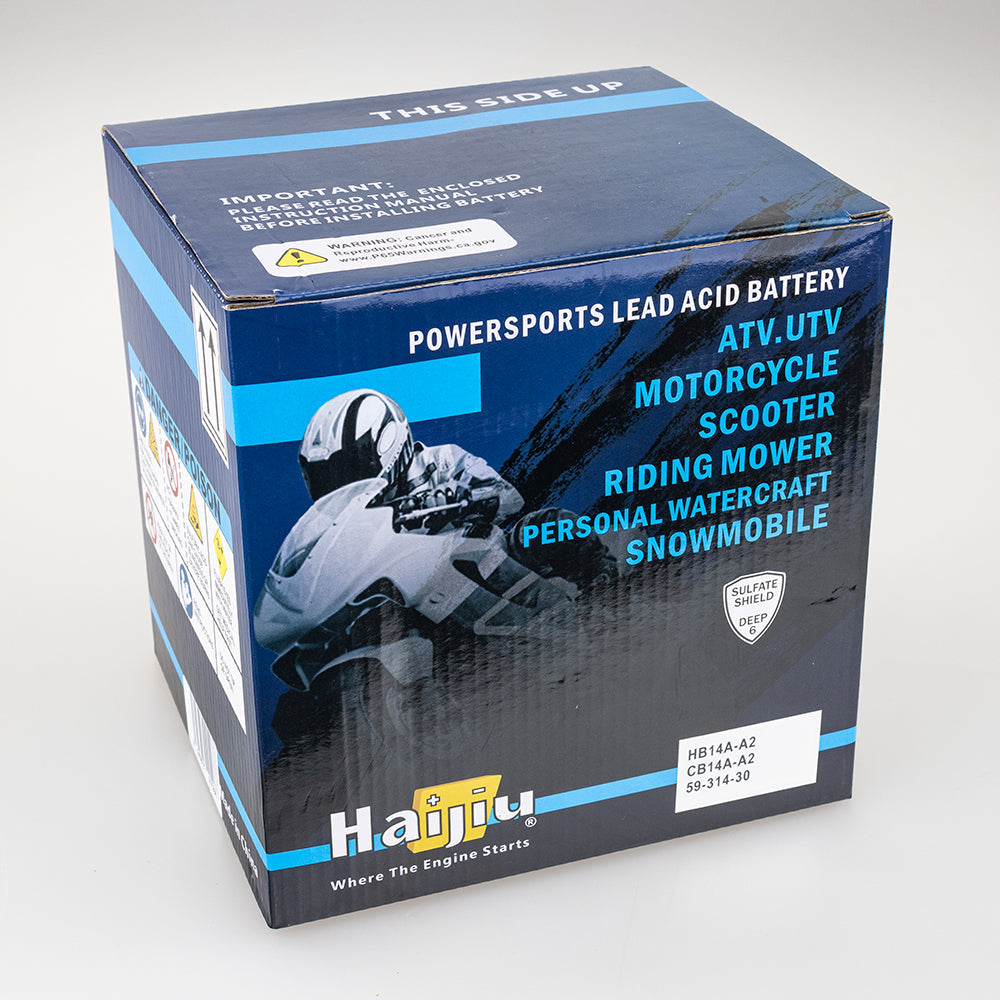 ROADSTAR 14Ah CB14A-A2 or HB14A-A2 BATTERY 12V Flood Cell Heavy Duty