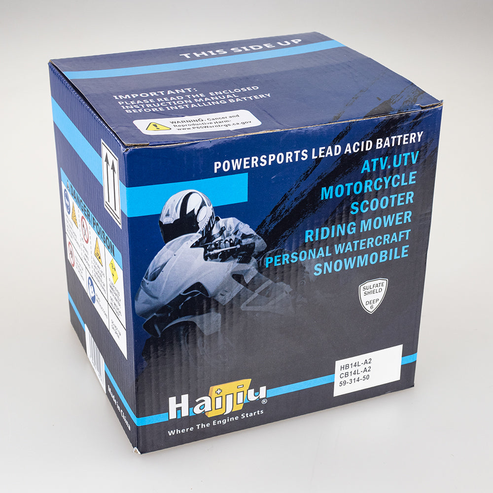 ROADSTAR CB14L-A2 or HB14L-A2 BATTERY 12V Flood Cell Heavy Duty 14Ah