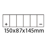 ROADSTAR CTX14-BS or HTX14-BS BATTERY 12V MF  12Ah