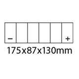 HAIJIIU HTX15L-BS BATTERY 12V MF  14Ah