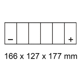 ROADSTAR CIX30L-BS BATTERY 12V MF  30Ah