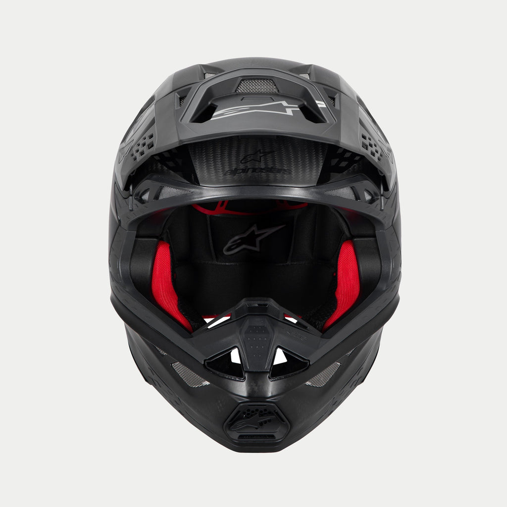 Alpinestars Supertech SM10 Fame Ece 22.06 Helmet - Black Carbon Matt And Gloss - View 2 | Everest Motorcycles