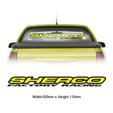 Sticker Racing Die Cut - Sherco, Yellow/Black 930mm X 110mm