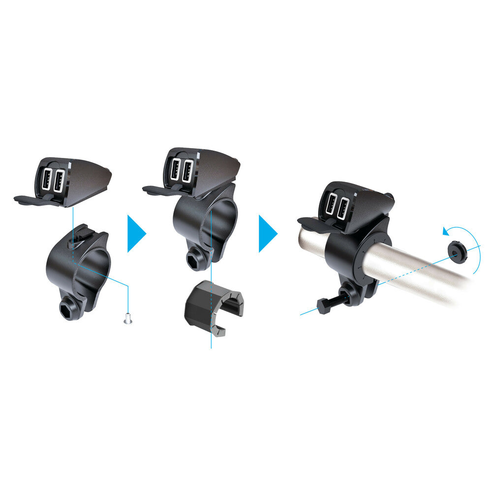 LAMPA TREK DOUBLE USB CHARGER