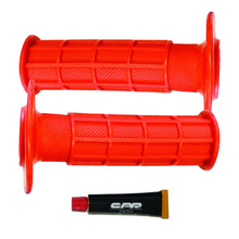 Load image into Gallery viewer, MOTORCYCLE HAND GRIPS - OFF ROAD HALF WAFFLE - RED