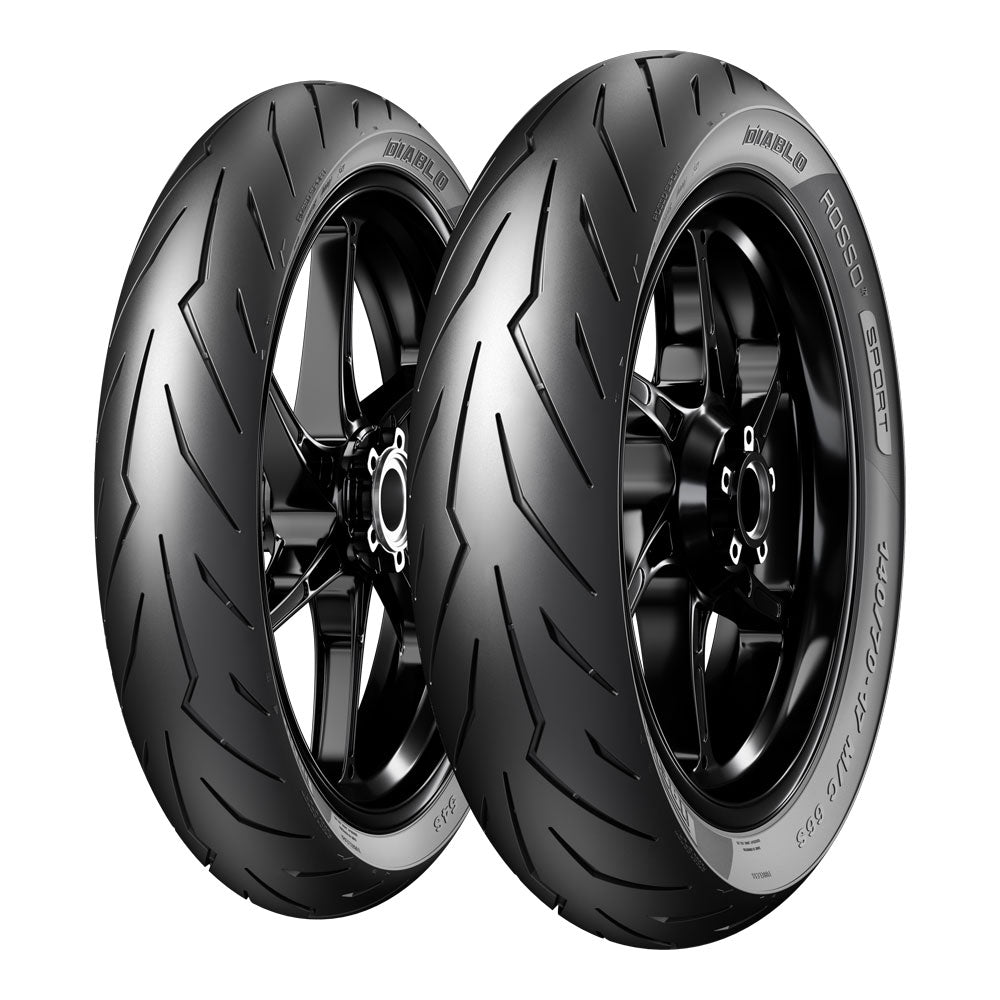 PIRELLI DIABLO ROSSO SPORT FRONT/REAR 80/90-17 M/C 44S TL