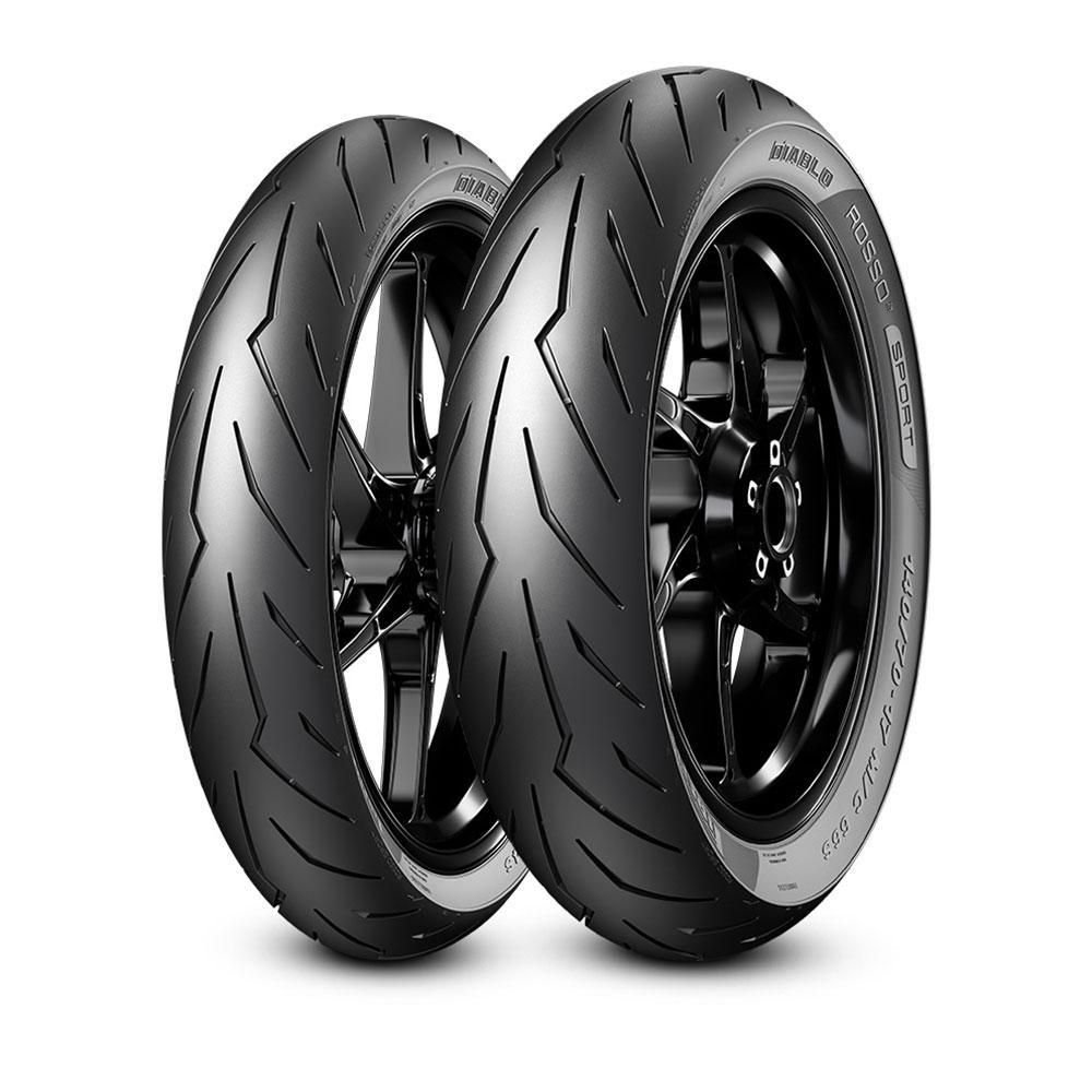 PIRELLI DIABLO ROSSO SPORT SCOOTER FRONT 70/90-14 M/C 34S TL