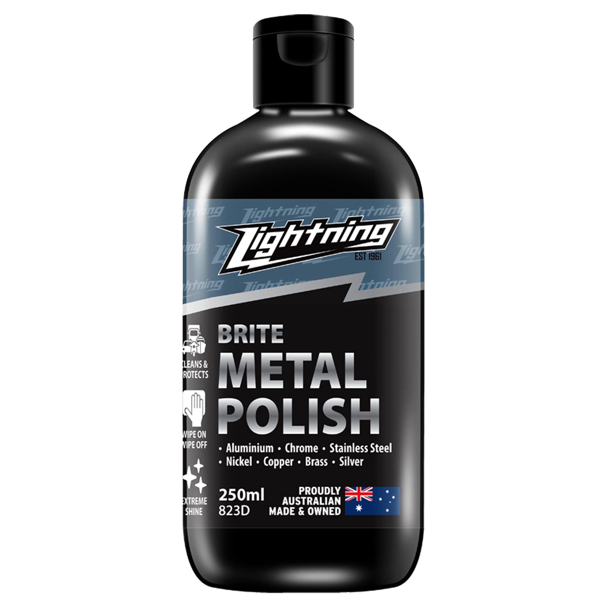 Lightning Cleaner Brite Metal Polish 6 Pack 250mL