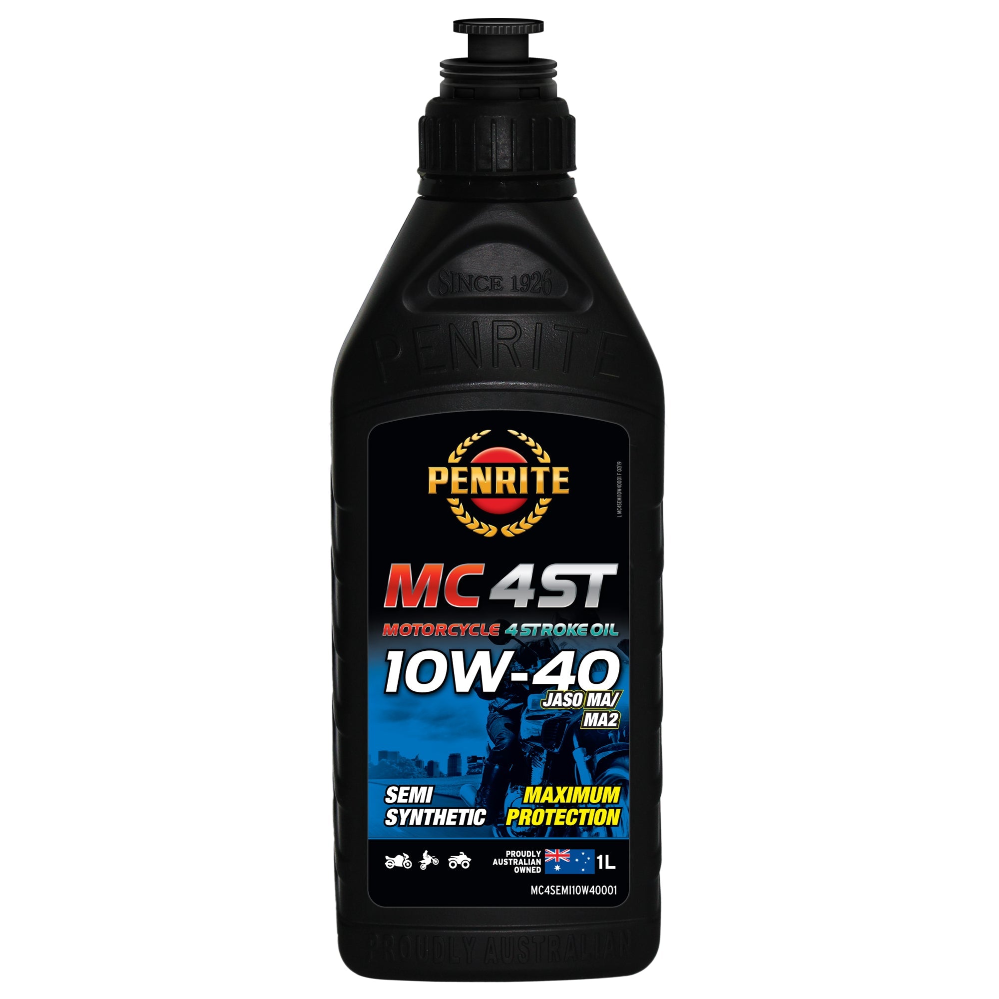 Penrite MC-4ST 10W-40 Semi Synthetic 4 Stroke Oil 1L