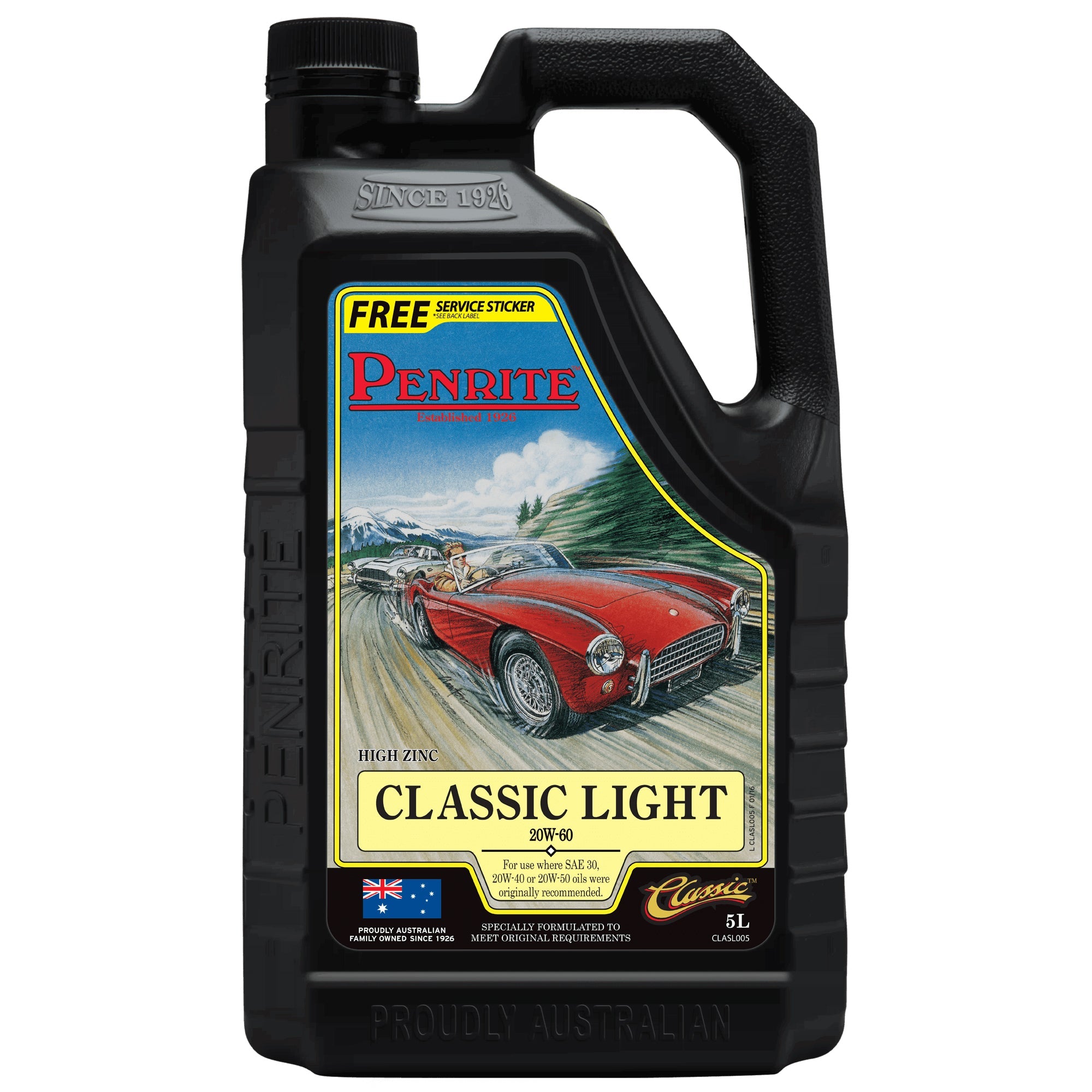 Penrite Classic Light 20W-60 Mineral Oil 5L