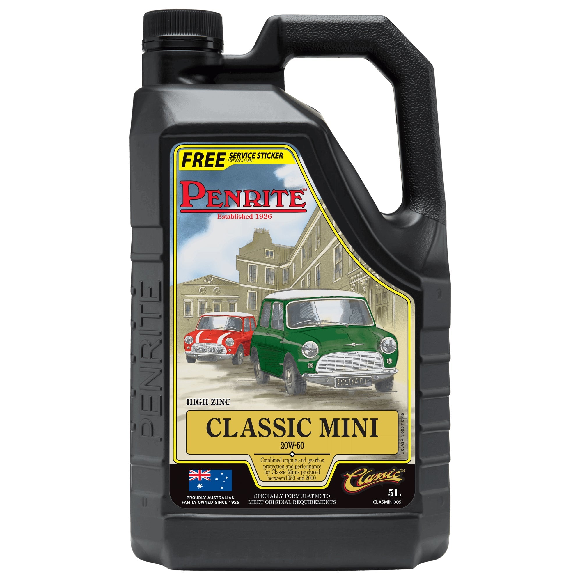 Penrite Classic Mini 20W-50 Mineral Oil 5L