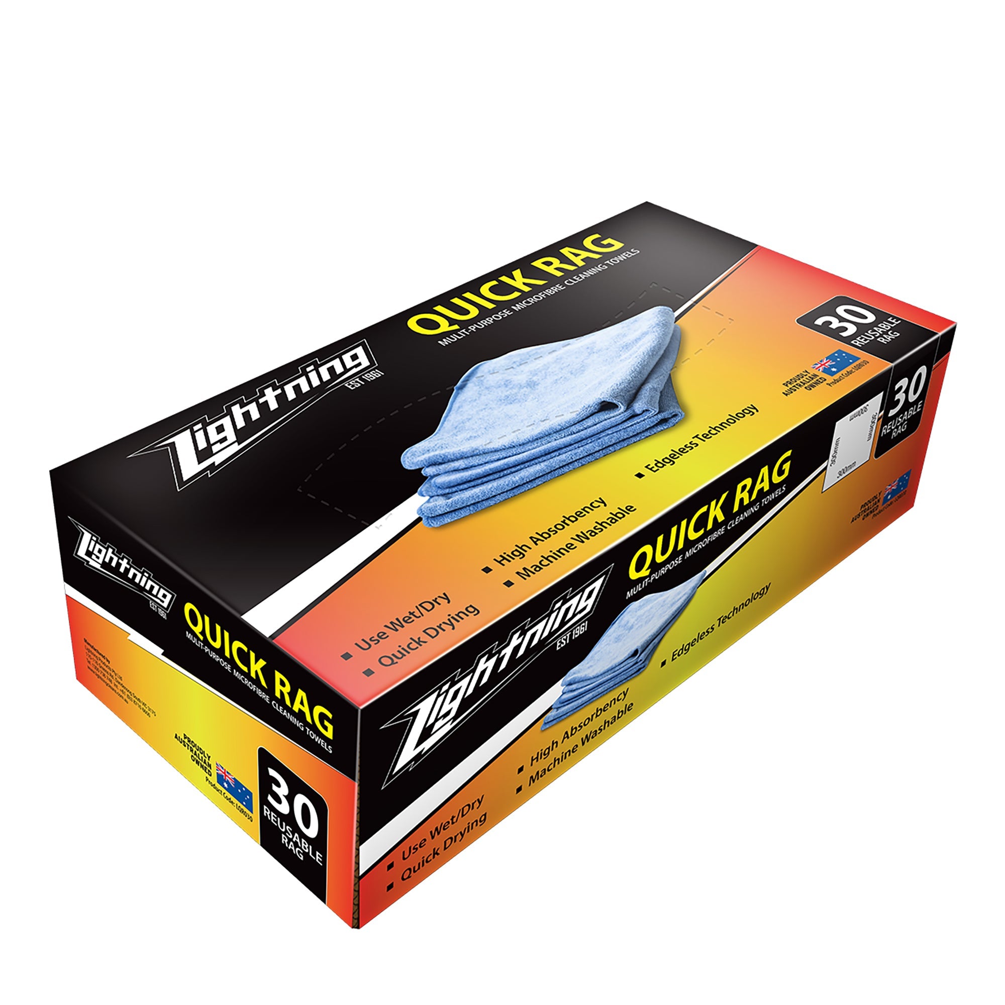 Lightning Quick Rags 30 pack