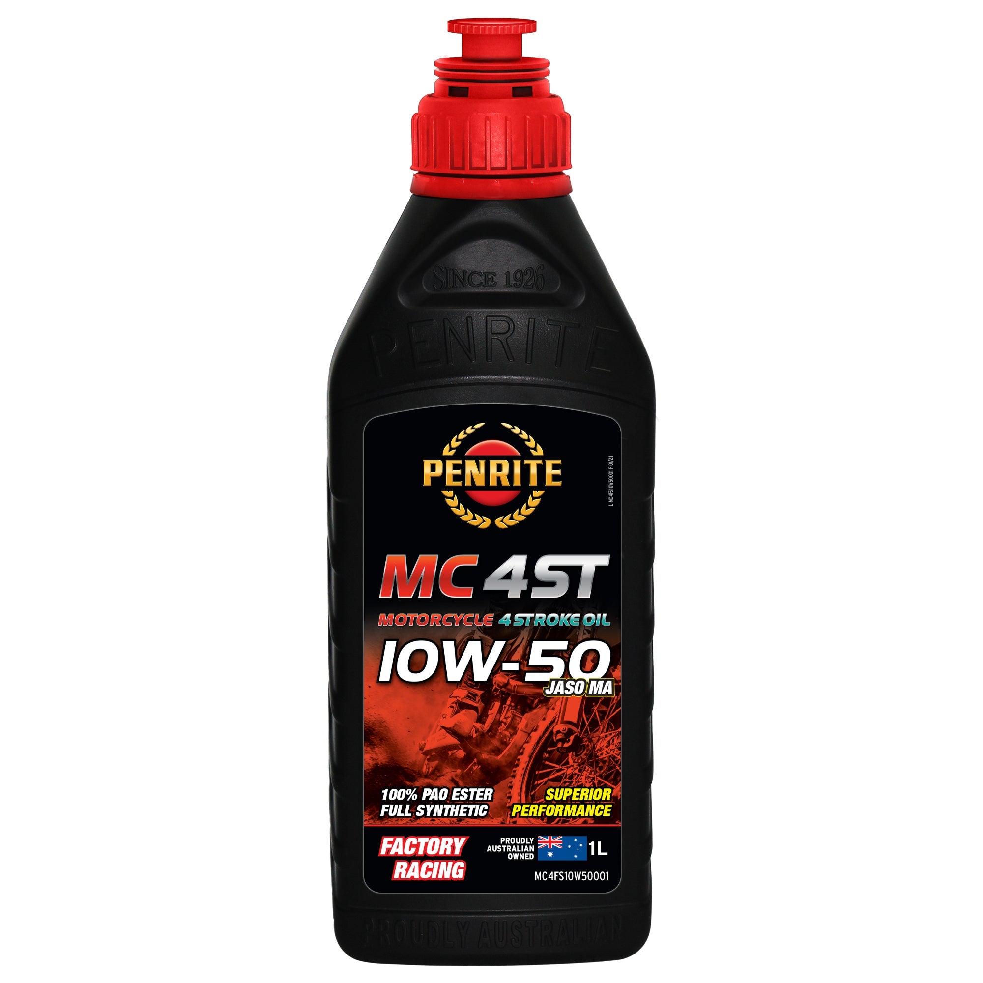 Penrite MC-4ST 10W-50 Full Synthetic 4 Stroke Oil 1L