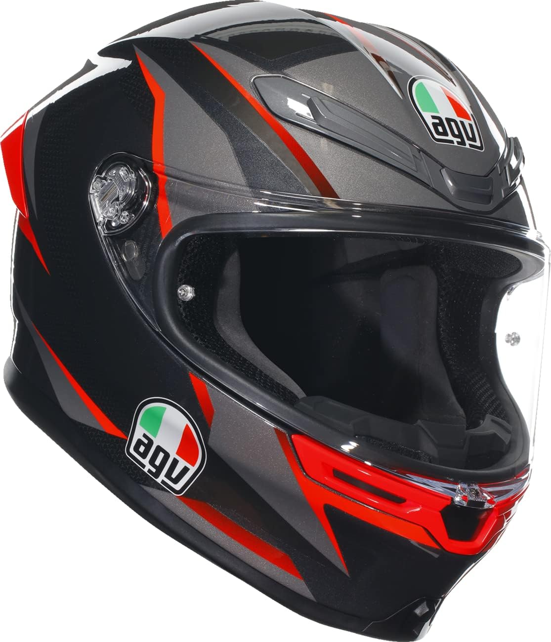 AGV K6 S Karve Helmet - Black/Grey/Red