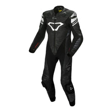 Load image into Gallery viewer, Macna Tracktix One Piece Race Suit - Black/White