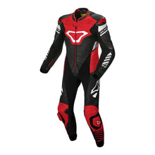 Load image into Gallery viewer, Macna Tracktix One Piece Race Suit - Black/Red/White