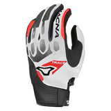 Macna Trace Gloves White/ Black/ Red