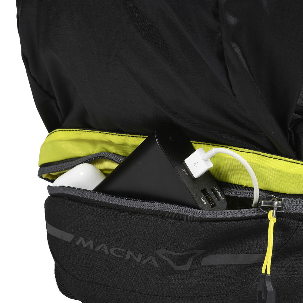 Macna Hipbag / Foldable Backpack Black