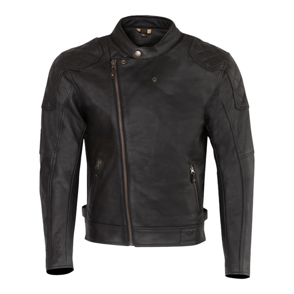 Merlin Chester Caf D3O Leather Jacket Black