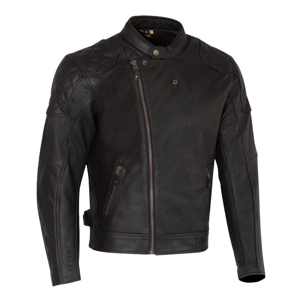 Merlin Chester Caf D3O Leather Jacket Black