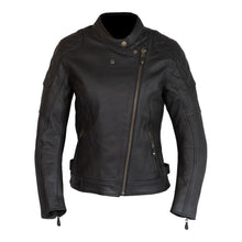 Load image into Gallery viewer, Merlin Bristol Caf D3O Ladies Leather Jacket Black