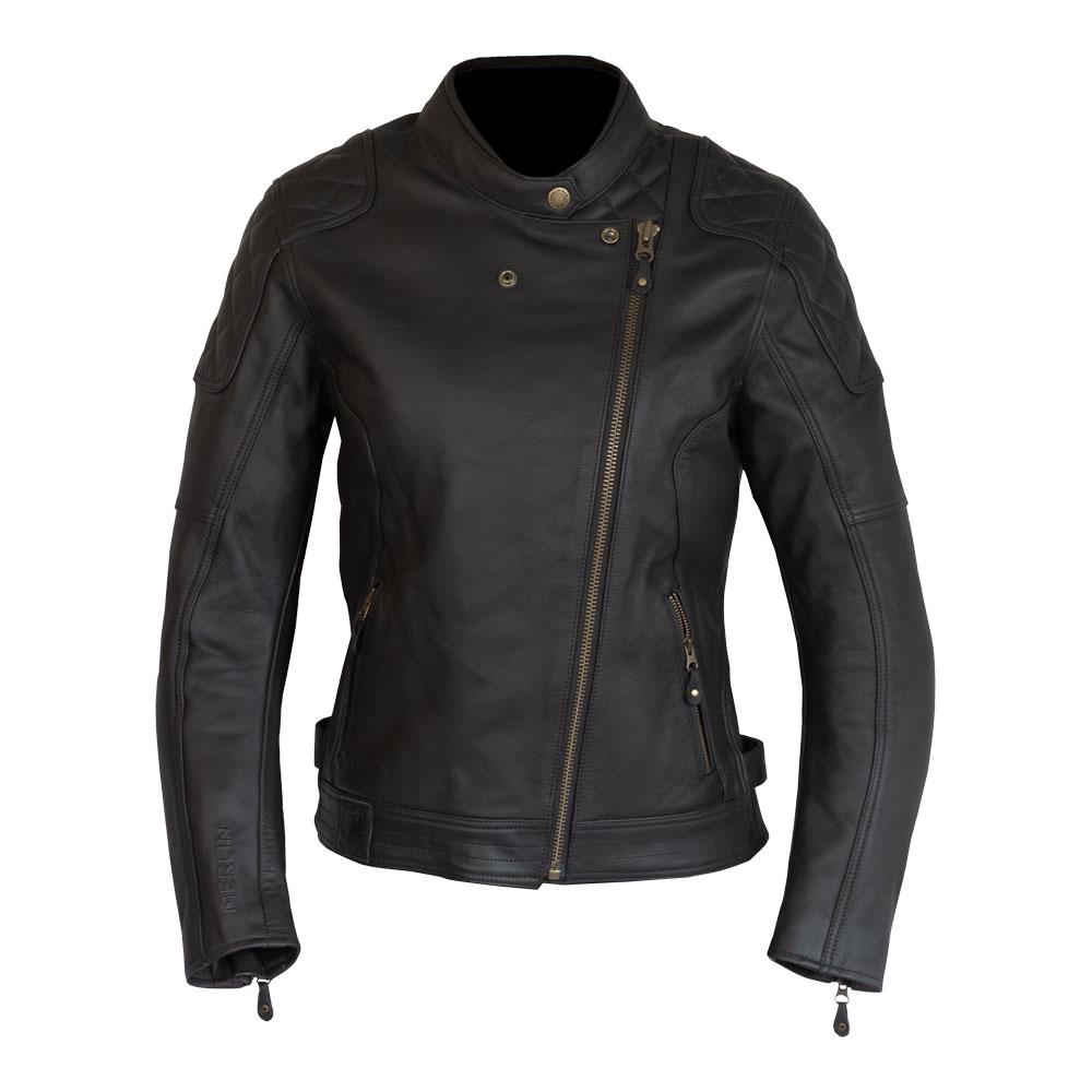 Merlin Bristol Caf D3O Ladies Leather Jacket Black | Everest – Everest ...