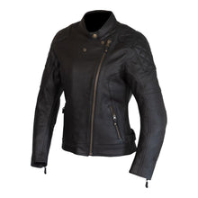 Load image into Gallery viewer, Merlin Bristol Caf D3O Ladies Leather Jacket Black