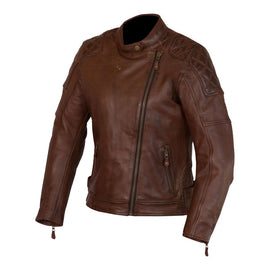 Merlin Bristol Caf D3O Ladies Leather Jacket Brown