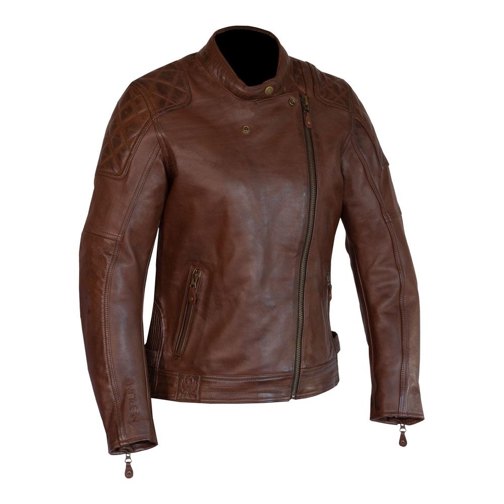 Merlin Bristol Caf D3O Ladies Leather Jacket Brown | Everest – Everest ...